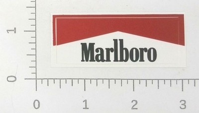Vintage Marlboro Tobacco Window Door Advertising Sticker Decal