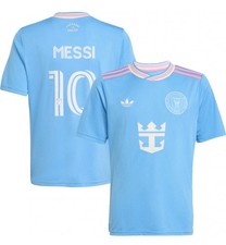 adidas Youth Inter Miami CF 25/26 Third Jersey Messi #10 - Blue/Pink CARDS FREE