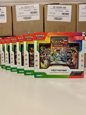Pokemon TCG: First Partner Illustration Series 1 Collection 6x Box