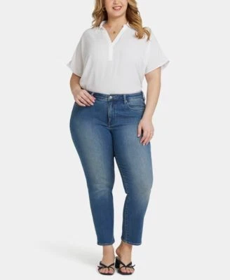 NYDJ NYDJ Plus Size Sheri Slim Ankl Clean 194477849108 S P RT $109.0