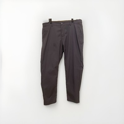 Marcus Pierce Pants Mens W39 L30 Dress Slacks Polyester Flat Front Zip Fly Grey