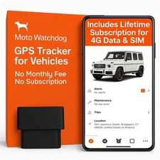 GPS Tracker for Vehicles, No Monthly Fee, No Subscription with Real-Time Loca...