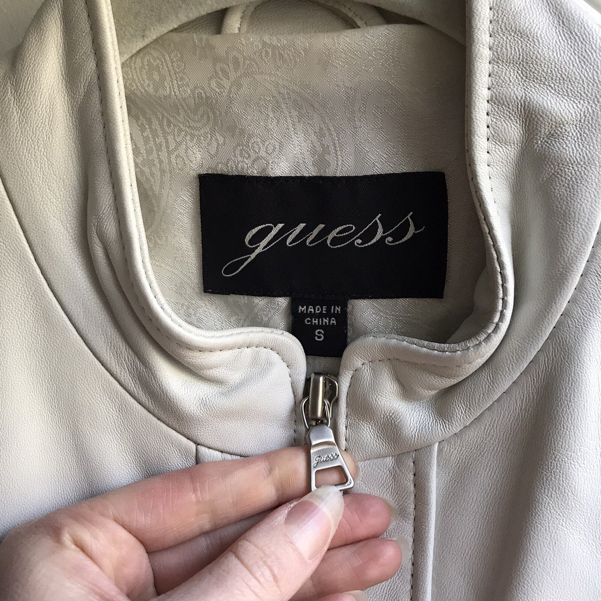 90s GUESS シングル ライダース レザージャケット B系 パンク Y2K 90s GUESS シングル ライダース レザージャケット B系 パンク