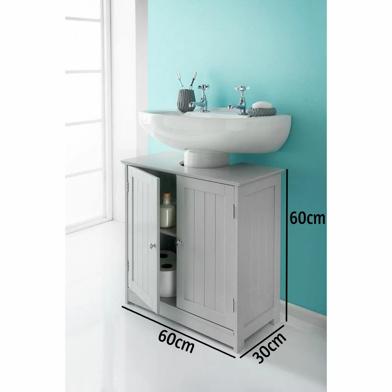 Grey under sink cupboard deals
