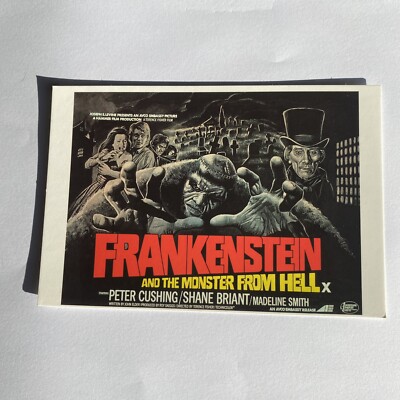 Frankenstein And The Monster From Hell Postcard Terror Movie Hammer Horror 4x6