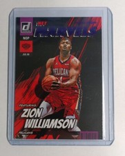 2022-23 Donruss Zion Williamson Net Marvels Purple Press Proof Parallel Pelicans