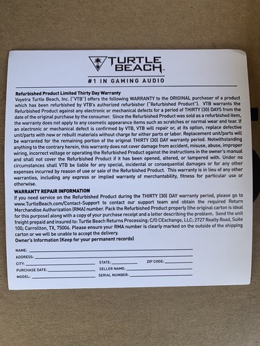 Turtle Beach Ear Force XLA Black/Green Headband Headsets - used Re Certified - Picture 6 of 6