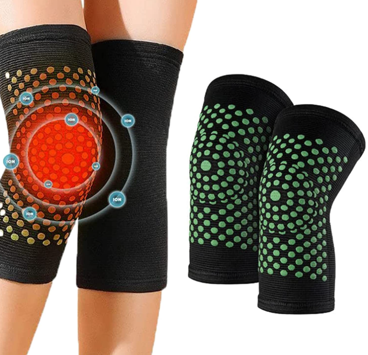 SAOLA THERMATrimaa Calze Autoriscaldanti a Erbe KNEECA Ginocchio Modellante Circolazione Termica