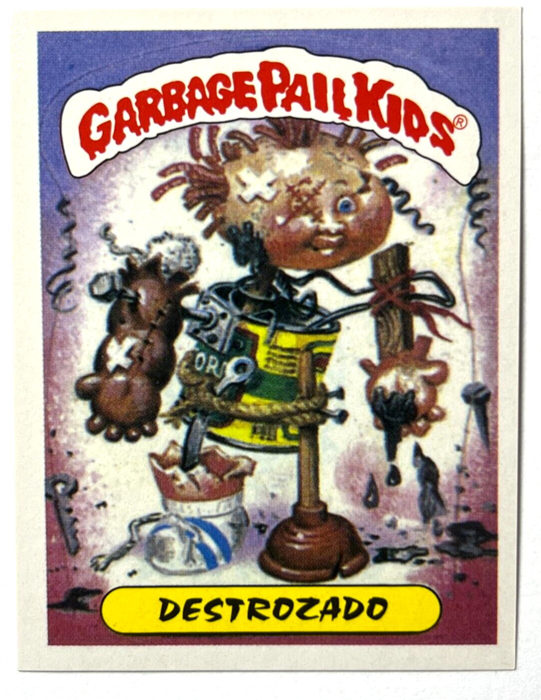 1988 GARBAGE PAIL KIDS Sticker Reedition #028 SECOND HAND ROSE Peru Edition