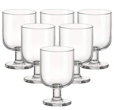 Bormioli Rocco Hosteria 5.5 Ounces Small Glasses, Barware & Wine, Set of 6
