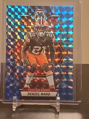 2023 Mosaic - DENZEL WARD - Blue Reactive Prizm - Browns #52