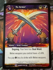 World of Warcraft TCG Elements 103/220 To Arms!