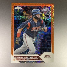 2023 Topps Pro Debut Orange Foil SP /25 #57 Nathan Martorella Rookie Padres