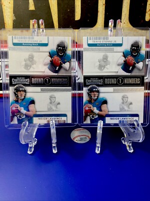 LOT 2 - 2021 Contenders #RN-TET Travis Etienne Jr. / Trevor Lawrence Jaguars MVP