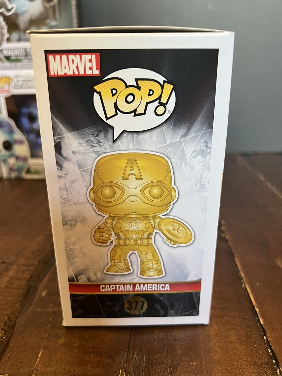 Funko POP! Marvel Studios 10 CAPTAIN AMERICA Gold Chrome