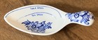 Atq Medicine Tsp TBS Spoon Royal Crownford England Cobalt Blue Flowers Porcelain — photo 4