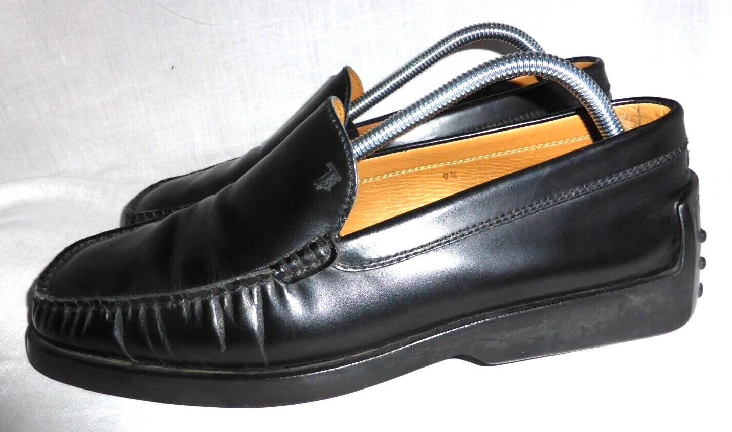 TOD’S MOCASSINO TOD'S UOMO NERO IN PELLE TAGLIA UK 9 5 EU 43 5 US 10 5 IN PERFETTE CONDIZIONI