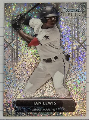 2022 Bowman Sterling Prospect Ian Lewis Speckle Refractor 22/99