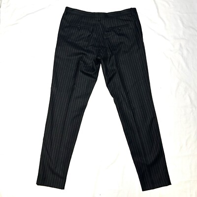 パンツ Saint Laurent Pinstriped Wool Straight-Leg Pants NWT Yves Saint Laurent 2013 100% Wool Pinstripe Pants - Size