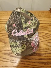 Cabelas Hat Cap Strap Back Youth Girls Camo Hunting Adjustable Logo