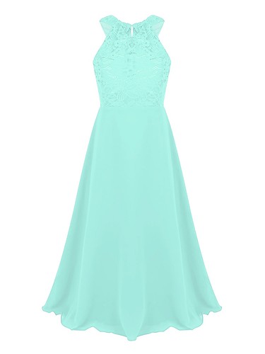 Kids Girls Dress Cutout Back Sundress Prom Dresses Chiffon Dressing Up Event - Picture 63 of 74