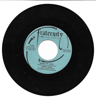 Bobby Bare: ''Book Of Love'' / ''Lorena'' - VG+ '61 - rare - plays NM!