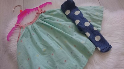 SCHÖNES GAP SOMMER ANLASS BABY MÄDCHEN KLEID STRUMPFHOSEN SET 0-3 Monate