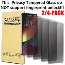2/4x For Samsung Galaxy S22/Plus/S22 Ultra Case Privacy Tempered Glass Protector