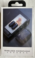 Wireless Microphone Lavalier Mic for iPhone, Android, Camera