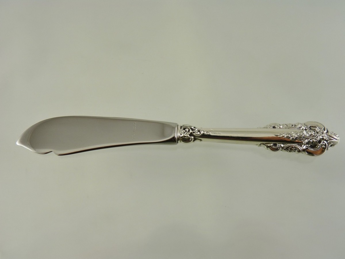 GRANDE BAROQUE 1941 MASTER BUTTER KNIFE HOLLOW HANDLE BY WALLACE