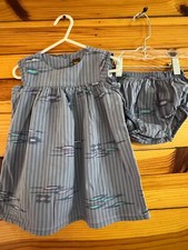 Tea Collection Ikat Stripe Dress Girls Southeast Asia Destination 12-18 Months