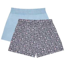 NEW Womens Jane and Bleecker Lounge Shorts , Stretch Waistband, 2-pack, SMALL