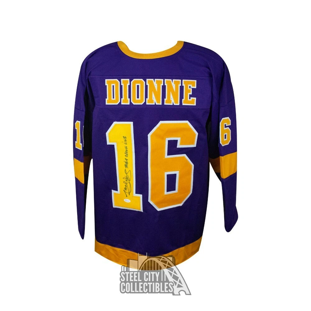 No16 Marcel Dionne White/Orange All-Star CCM Throwback Stitched Jersey