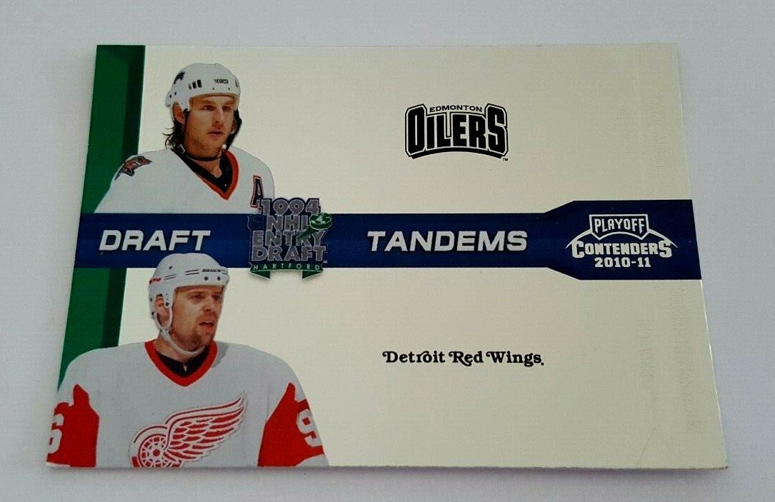 Tomas Holmstrom Ryan Smyth Playoff Contenders Draft Tandems Tomas Wings Oilers