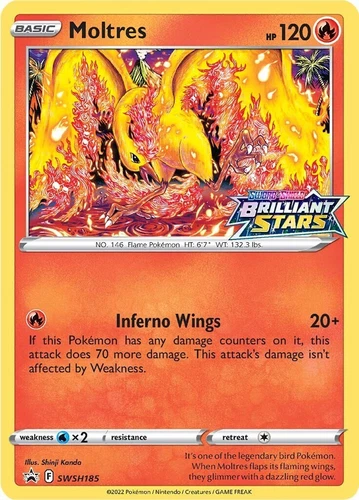 Moltres SWSH185 SWSH: Sword & Shield Promo Cards