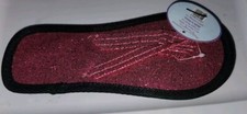 NWT Flip Flop Thong Slide Pencil Pouch Holder Desk School Tool Glitter Pink