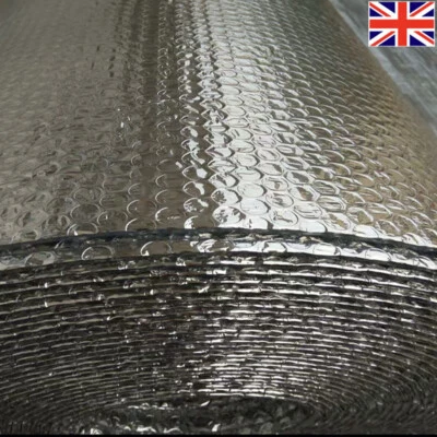 LIFELOOK 10M-50M Double Bubble Roll Foil Insulation Shed Commercial Floor Wall Roof UK