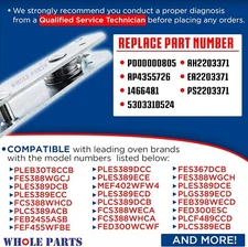 Range Door Hinge Receptacle Part # 318328010 - Replacement & Compatible With Som