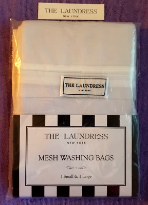The Laundress - MESH WASHING BAGS - 2 pk - One Small & One Large Sized - READ AD