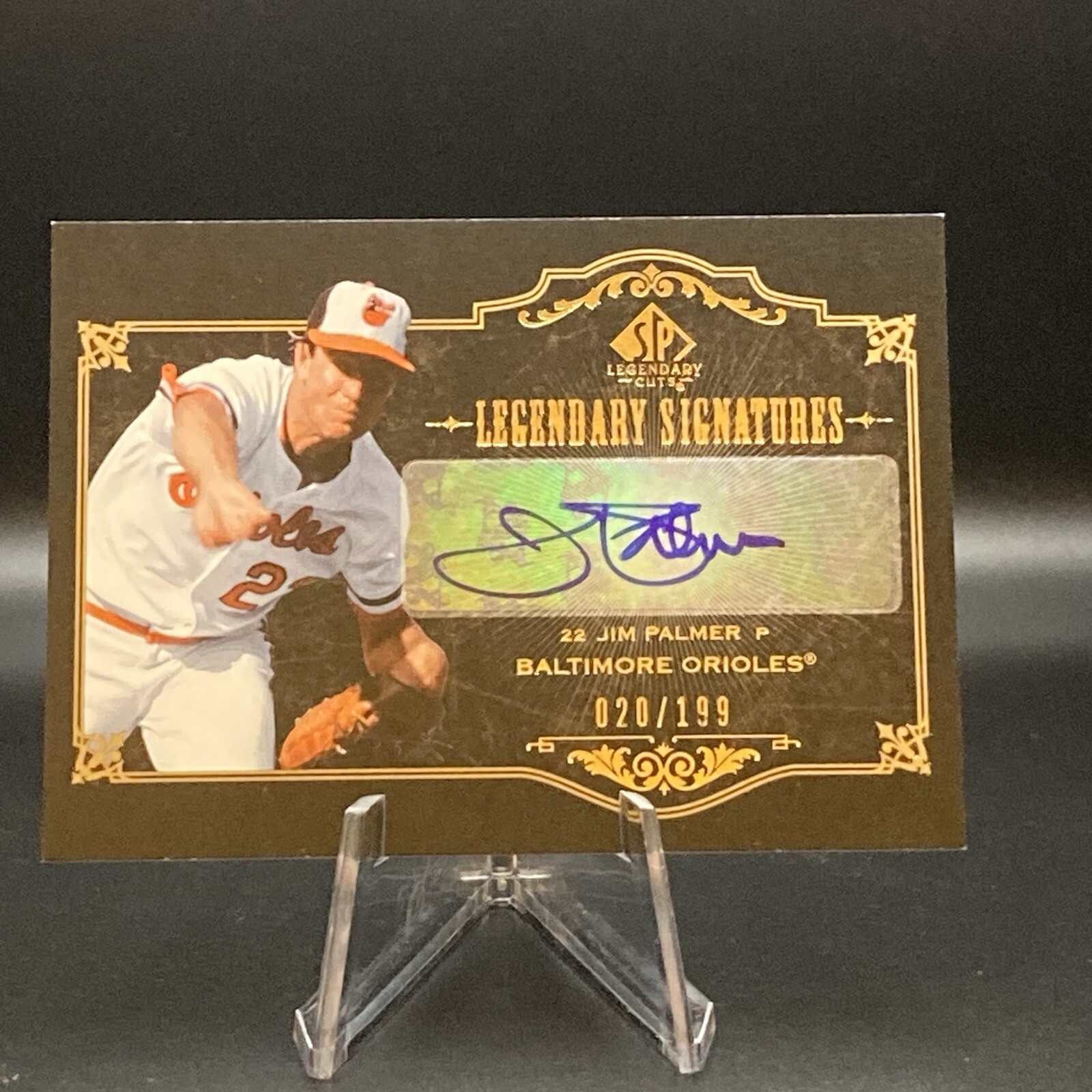 Jim Palmer Autographed Signed Baltimore Orioles 2007 SP Legendary Cuts Legendary s /199 #LS-JP2 Auto HOF 