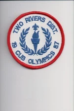 1987 Two Rivers District Cub Olympics patch