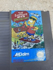 Nintendo NES The Simpsons Bartman Meets Radioactive Man + Bart vs Space Mutants