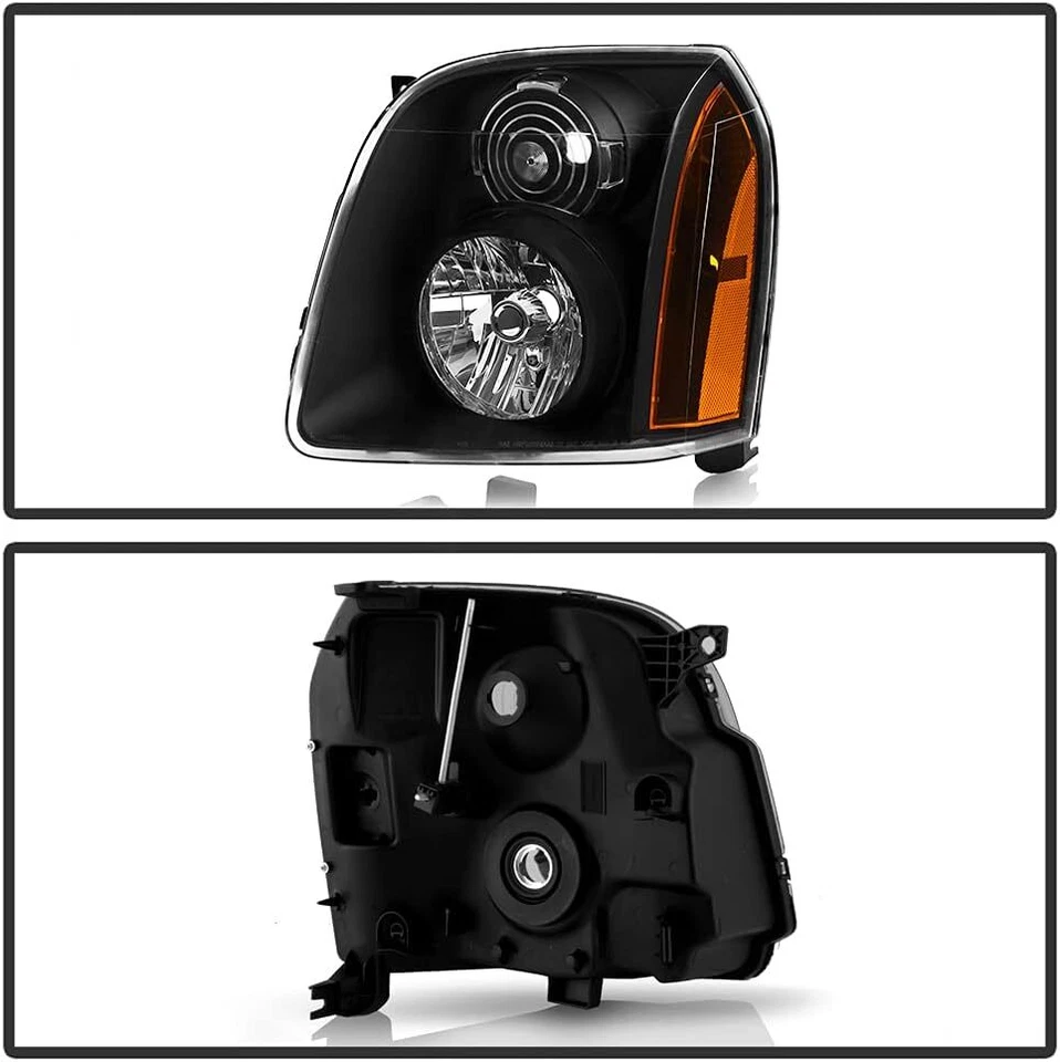 Faros negros + luces traseras de humo para GMC Yukon Denali XL1500 2500 2007-2014 Foto 2 de 4