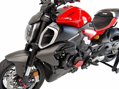 Ducati Diavel V4 Carbon Fiber Front Fender Mud Guard, Matte - DBK/Ducabike - Picture 3 of 6