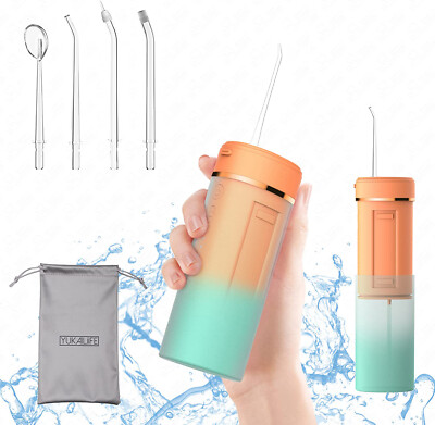 Cordless Water Flosser Portable Oral Irrigator Rechargeable Teeth Cleaner