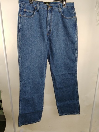 Redhead Mens Relaxed Fit Long Pants Jeans #10197 36X32 with 5 Pockets - Foto 2 di 9