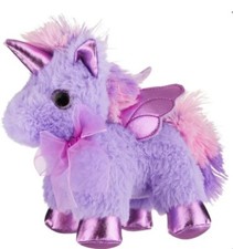 NWT Plush 7  HOLIDAY TIME Purple Pink PEGASUS...