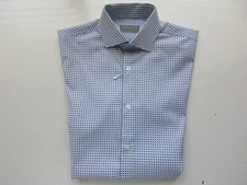 Perry Ellis Slim Fit Text Texture Men Dress Shirt 14.5 | 32-33 $89.5 U43.M9