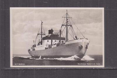 SWEDEN '' MT WARUN '' SVEA LINE, c1950 ppc., unused.