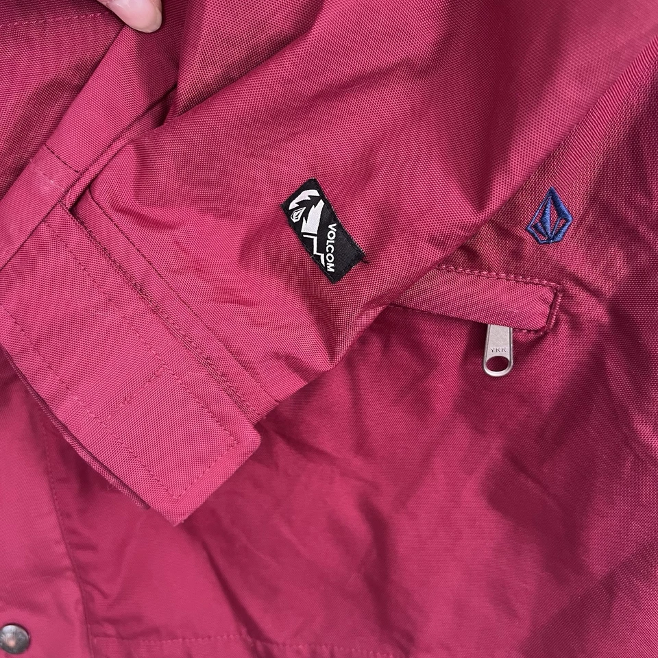 Volcom Outdoor Jacket Full Zip Large Mountain Ridge Lined Outdoor Skiing Rock - Image 4 of 4